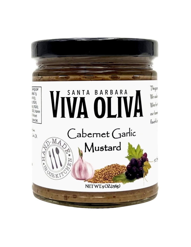 Viva Oliva Mustard - Cabernet Garlic